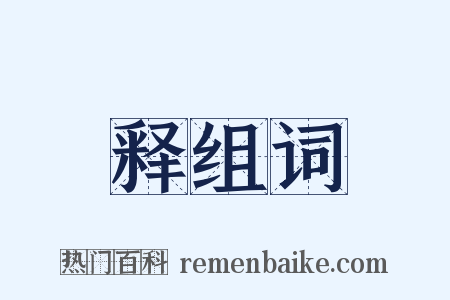 释组词是什么意思的图片